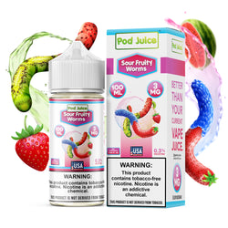 Sour Fruity Worms | 100ml