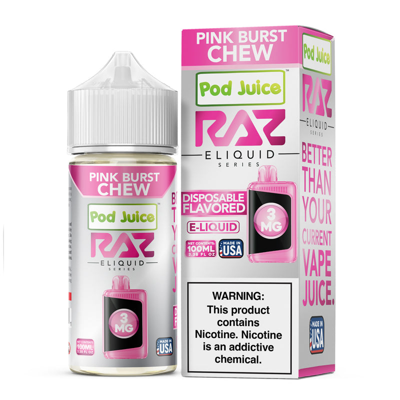 Raz x Pod Pink Burst Chew | 100ml