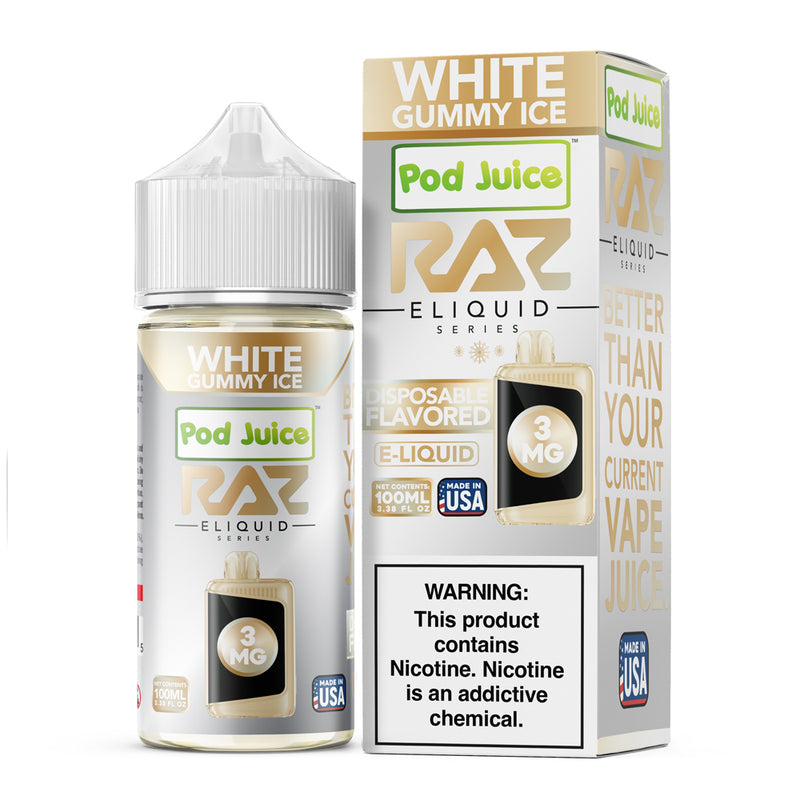 Raz x Pod White Gummy Ice | 100ml